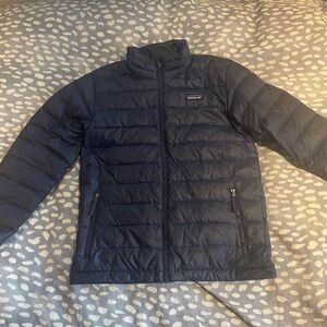 Patagonia Blue Puffer Jacket with Quilted Insulation